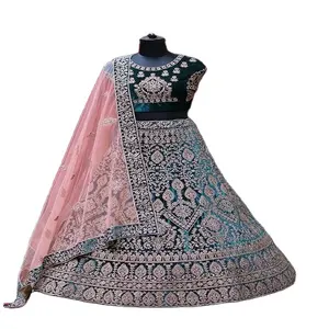 Nuovo Design Butterfly Lehenga Choli Elegant Women Party Wear Lahenga Choli acquista Online dall'esportatore indiano collezione 2023 india
