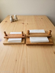 Porte-serviettes en bois design, support élégant pour serviettes, accessoire de cuisine pour la maison, idéal pour les tables de restaurant, les hôtels et la restauration. - Product Image 1