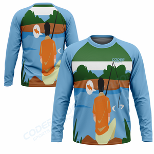 Meilleures ventes 2026 – Maillot de pêche à manches longues en polyester par sublimation, design de haute qualité pour hommes - Product Image 3
