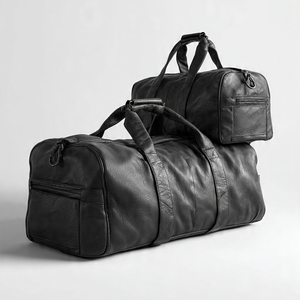 Genuine Leather Gym Workout Duffel Bags Sportswear Large Capacity Leather Duffle Bag Unisex Custom Handbags Leather Duffel Bags - Product Image 4