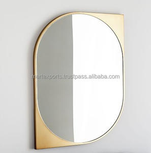 Luxury Modern Handmade Iron <b>Round</b> Gold Frame <b>Wall</b> <b>Mirror</b> 32 Inch Home Decor Indian Metal Mart Exports Christmas - Product Image 2