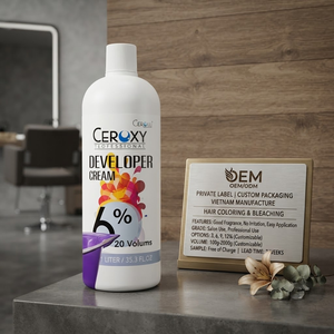 Low MOQ Custom Logo Hair Dye Cream <b>Developer</b> Easy Application Formula - Product Image 1