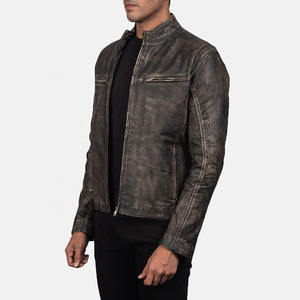 Veste en cuir pour homme à bas prix, grande taille, style décontracté, veste en cuir véritable, fabriquée au Pakistan, vêtements d'extérieur - Product Image 2