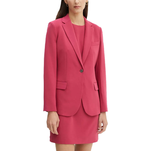 Blazer Formal de Oficina para Mujer, Corte Entallado, Cierre de un Botón, Alta Calidad, Antiarrugas, Fabricante Mayorista OEM ODM - Product Image 1