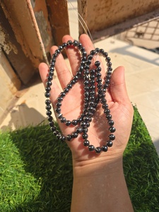 Perles de diamant moissanite noires de 24 pouces, 228 carats, magnifiques perles de diamant facettées et autres bijoux en diamant - Product Image 3