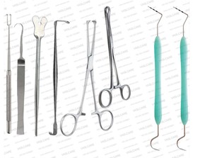Set de Desbridamiento Vaslcare para Cirugía Menor con Curetas Óseas y Tijeras Metzenbaum, Herramientas Médicas de Desbridamiento para Podología y Cuidado de Traumatismos - Product Image 3