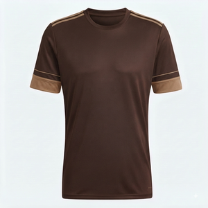 Camiseta de Fútbol Personalizada para Hombre con Cuello Redondo, Patrón Geométrico, Manga Corta, Poliéster que Absorbe la Humedad, Ajuste Atlético, para Adultos, Todas las Temporadas - Product Image 5