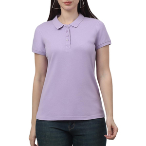 Polo Deportivo de Golf de Manga Corta con Patrón Sólido, Estilo Casual, Precio al por Mayor, Polo Ligero y Transpirable para Mujer, Superventas - Product Image 1
