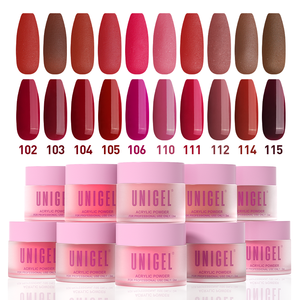 <span class=keywords><strong>UNIGEL</strong></span> - Juego de Polvo Acrílico para Uñas 3 en 1, 192 Colores, No Tóxico, Alta Pigmentación, para Salón, Personalización OEM/ODM - Product Image 6