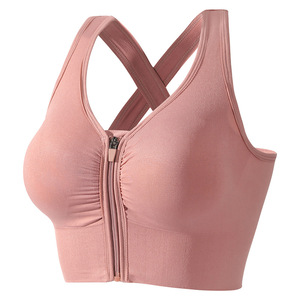 Top Deportivo Blanco para Mujer con Cierre Frontal, Tirantes Cruzados y Cuello en V, Estilo Fitness - Product Image 2