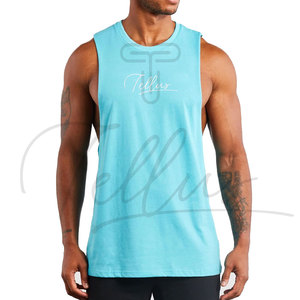 Camisetas sin Mangas Personalizadas para Hombre, de Poliéster/Algodón, Secado Rápido, Transpirables, Ecológicas, Casuales, para Gimnasio y Fitness - Product Image 4