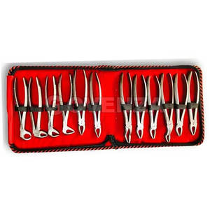 Ensemble de forceps d'extraction dentaire manuels en acier inoxydable, instruments chirurgicaux avec poignée ergonomique, 30 positions de mâchoire, Classe I - Product Image 5