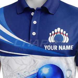 Maillot de bowling moderne respirant grande taille pour hommes et femmes, impression par sublimation, uniforme d'équipe professionnel 100% polyester - Product Image 4
