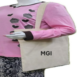 Custom Printed Eco-Friendly 100% Cotton Animal Prints Tote Bag Two Reusable Zipper Closure for Women's Shoulder Bag Shopping - Product Image 5