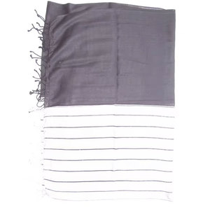 Bufanda Larga de Algodón Tejida a Mano con Diseño de Rayas, Suave y Elegante, para Invierno, Venta al Por Mayor - Product Image 3