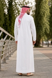 Fabricant de Thobes en Gros – Robe Traditionnelle Musulmane en Tissu Respirant pour Marques de Détail et Vente en Gros - Product Image 3