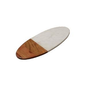 New Modern Design Natural <b>Marble</b> and Wood Chopping <b>Board</b> for Hot Selling Oval Shape Chopping <b>Board</b> With Hanging in Good Price - Product Image 1