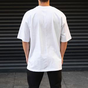 2024 venta al por mayor de gran tamaño gota hombro camiseta para hombre en blanco peso pesado algodón camiseta impresión personalizada hombres camisetas - Product Image 4