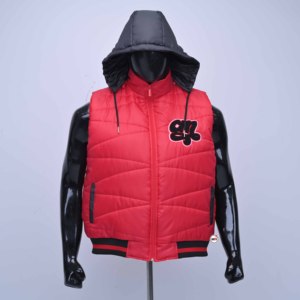 Mens Black <b>Padded</b> V-<b>neck</b> Collar Single Breasted Closure Windproof Spring Eco-Friendly <b>Heated</b> Formal Solid Color Polyester Puffer - Product Image 6