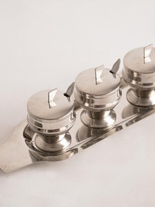 Pot à sucre décoratif en métal, élégant, pour la cuisine et la salle à manger - Product Image 3