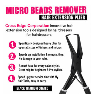Wholesale Hair Extension Installation Tool Kit Professional Micro Ring <b>Pliers</b> <b>Set</b> with Storage Case - Product Image 6