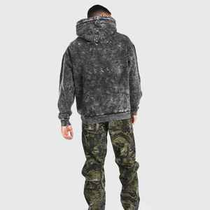 Quick Dry Vintage Fleece Winter Men's Hoodie Regular Men's Hoodie Regular Customizable Plain Dyed Streetwear Fit 100% Cotton - Product Image 5