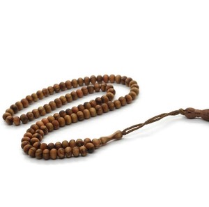 Tasbih de prière musulman en corne de buffle véritable et bois de hêtre, fait main, poli, sur mesure, de haute qualité - Product Image 1