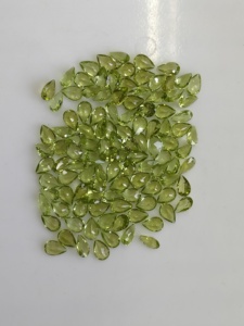 Peridoto natural de 6x4 mm, corte pera, gemas sueltas de la mejor calidad para la fabricación de joyas - Product Image 6