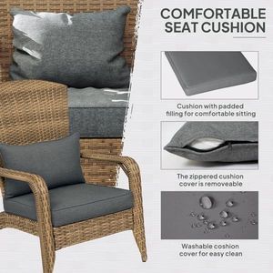 Sedie da Esterno in Rattan per Braciere - Product Image 6