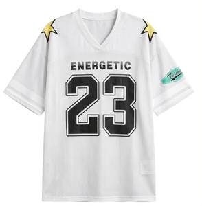 Camiseta Deportiva Casual de Manga Corta con Cuello en V, de Malla Transpirable y Secado Rápido para Mujer, con Opción de Logotipo Personalizado, 100% Poliéster - Product Image 5