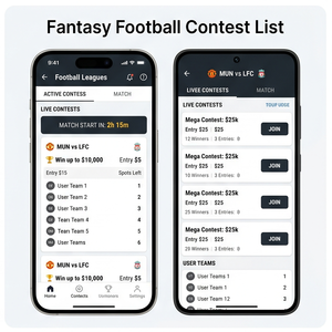 Aplicación RoyalCraft Fantasy Sports – Crea equipos, juega ligas, gana recompensas y ve estadísticas de partidos en vivo IOS/Android/Linux/Mac - Product Image 2