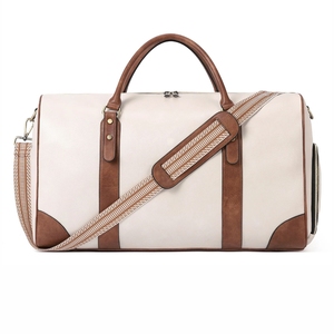 กระเป๋าเดินทางผู้บริหารหนังสีน้ำตาลพรีเมียมพร้อมสายสะพายปรับได้ - Product Image 5