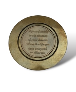 Luxury Handmade Brass Glass Compass <b>Paperweight</b> Nautical Desk Decor by Tajdaar Handicrafts - Product Image 1