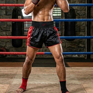 ขายส่งพร้อมจัดส่งรวดเร็วและมีตัวเลือกแบบกำหนดเอง กางเกงคิกบ็อกซิ่งออกแบบมาเพื่อความสบายและการใช้งานที่ยาวนาน - Product Image 2