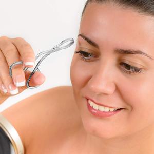 UBI Paquete de 3 Pinzas para Cejas Hechas a Mano con Mango de Acero Inoxidable Negro, Punta Recta, Depilador Facial de Precisión - Product Image 6