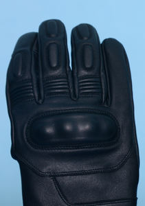 Gants de moto d'hiver légers et imperméables en cuir véritable noir OEM ODM avec protection rigide des articulations pour usage extérieur - Product Image 5