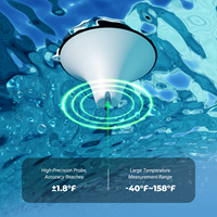 Pour IBS-P05R – Ensemble thermomètre de piscine solaire en plastique avec lumière ambiante, Wi-Fi, étanche IP68, garantie 12 mois, OEM/ODM