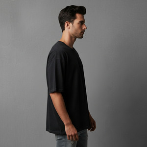2026 Top Trendy 100% cotton men's T-Shirt Eco-Friendly <b>Hip</b> Hop Style Custom Blank solid color Anti-Wrinkle t-shirt <b>for</b> man - Product Image 6