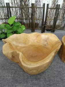 Bol en bois classique de haute qualité, sculpté à la main, artisanat naturel écologique, idéal pour les fêtes, fourni directement par l'usine - Product Image 5