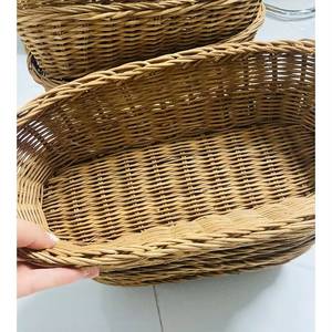 Plato Ovalado de Ratán Hecho a Mano, Tejido Natural, Decoración para el Hogar, Artesanía de Ninh Binh - Product Image 4