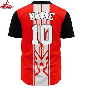 Maillots de baseball personnalisés pour hommes, vente en gros, chemises à manches courtes boutonnées, uniformes sportifs hip-hop, grandes tailles, respirants, anti-UV - Product Image 4