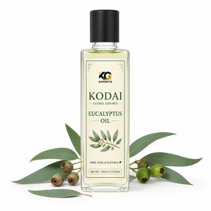 Aceite de Eucalipto 100% Puro y Natural de Kodai Global Export, Origen Tamil Nadu, Multifuncional para el Cuidado y Reafirmación de la Piel - Product Image 1