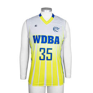 Maillot de basketball personnalisé blanc, jaune dégradé et noir, uniforme 2026, kit d'équipe 2025 entièrement sublimé, vêtements de sport professionnels - Product Image 1