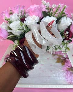 Handmade Resin Bangle Bracelet Lightweight Fashion <b>Accessory</b> for Women Girls Party <b>Wedding</b> Casual and Daily Wear - Product Image 4