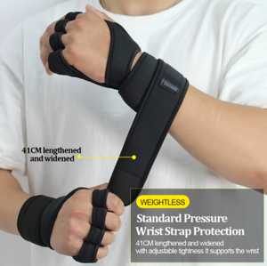 PROFIT SPORTS <b>Weight</b> Lifting <b>Gloves</b> Wrist Support Half Finger Unisex Grip Crossfit Powerlifting <b>Gloves</b> Full Palm Protection - Product Image 5