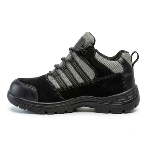 Chaussures de sécurité en cuir véritable, semelle en maille, chaussures de travail, chaussures de protection industrielles, antidérapantes, chaussures de sécurité pour hommes, résistantes en PU - Product Image 2