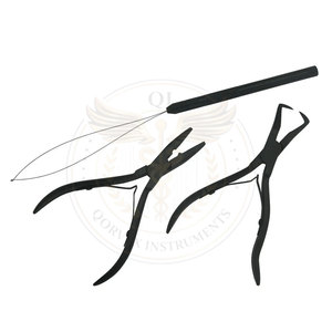 QORVEX INSTRUMENTS Kit d'outils essentiels en acier inoxydable pour l'application d'extensions de cheveux avec pinces pour perles, plumes et boucles - Product Image 5