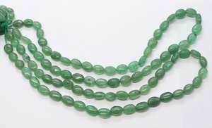 Cuentas de Cuarzo Verde Fresa AAA, Forma Ovalada Lisa, 7x11 MM, Cuentas de Cuarzo Verde Fresa para Fabricación de Joyas, Suministros a Granel, 16 Pulgadas - Product Image 2