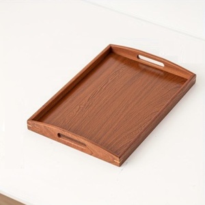 Bandeja de Servir de Madera Maciza Personalizable al por Mayor, Plato Rectangular Ecológico para Desayuno, Café y Charcutería - Product Image 5