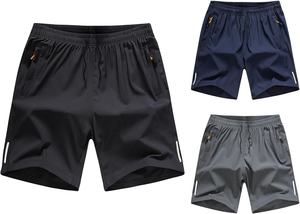 Venta al por mayor de pantalones cortos de gimnasio de entrenamiento ligero de calidad superior para hombres deportivos de secado rápido patrón sólido ecológico estirabilidad - Product Image 6